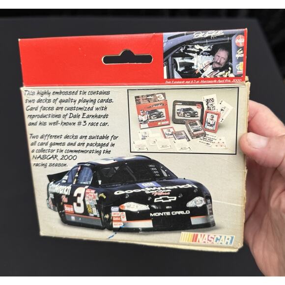 Dale Earnhardt Sr. NASCAR #3 Two Decks Of Playing Cards In A Collector Tin - Picture 3 of 6